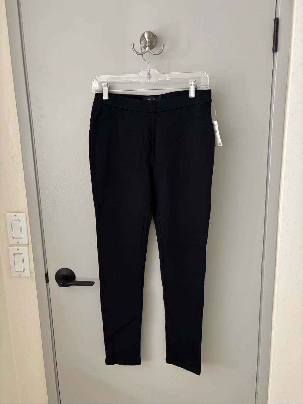 Sanctuary Black Skinny Ponte Pull-On Pants
